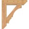 Ekena Millwork Balboa Slat Smooth Bracket w/ Offset Brace, Western Red Cedar, 7 1/2"W x 30"D x 34"H BKT0806X30X34BOA06SWR - alternate 4